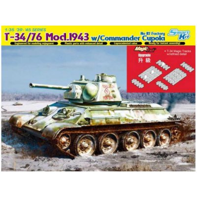 Models Dragon T 34/76 Mod.1943 w/Commander Cupola No. 112 Factory 6621 1:35 – Zboží Mobilmania