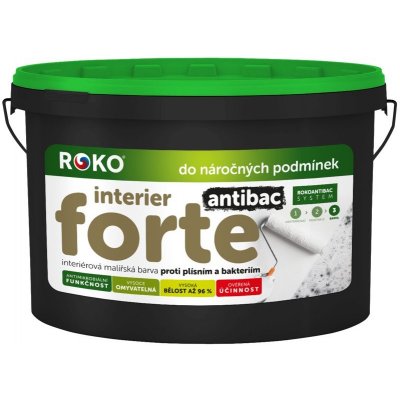 Roko Interier Forte Antibac 15 kg bílá – Sleviste.cz