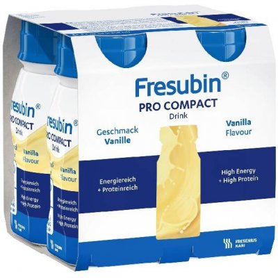 FRESUBIN PRO COMPACT DRINK PŘÍCHUŤ VANILKOVÁ POR SOL 4X125ML – Hledejceny.cz