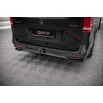 Maxton Design středový spoiler pod zadní nárazník s žebrováním pro Mercedes třída V W447F, černý lesklý plast ABS, AMG-Line