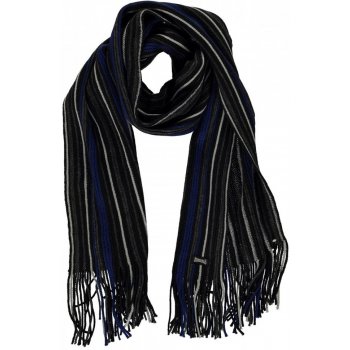 Lonsdale College 2 Scarf Black Stripe