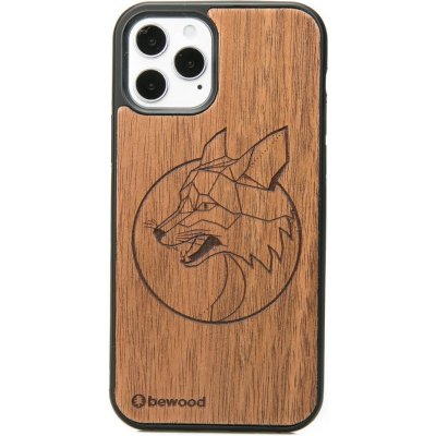 Pouzdro Apple iPhone 12 / 12 Pro Dřevěné Liška Merbau – Zboží Mobilmania