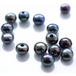 Perla sladkovodní přírodní tmavá 4-4,5mm polovrtaná PP 135-1 – Zboží Dáma