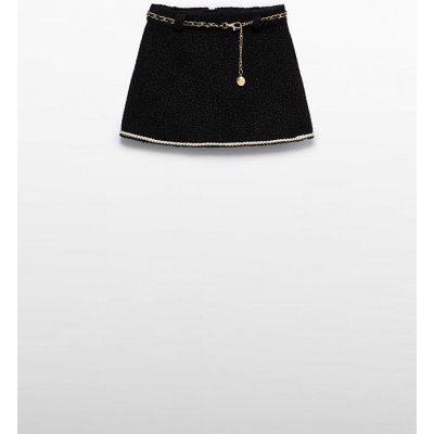 Abel & Lula sukně beránková s řetízkem černá – Zboží Dáma