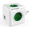 Proudová zásuvka PowerCube Original USB Green