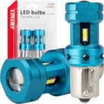 CANBUS LED žiarovky 1156 BA15S P21W R10W R5W 4SMD 1860 Biele 12V 24V AMiO-04252 – Hledejceny.cz