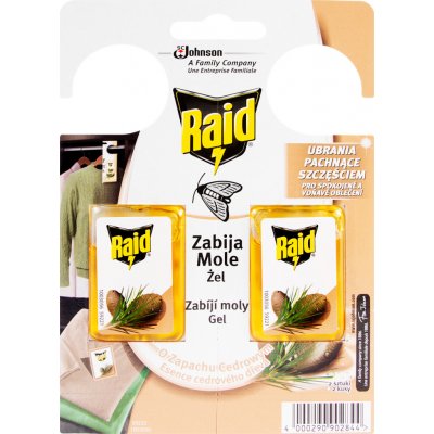Raid háček proti šatním molům s vůní cedru 2 ks – Zboží Dáma