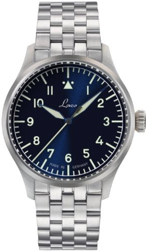 Laco Flieger Stuttgart Pro Blau Steel Bracelet