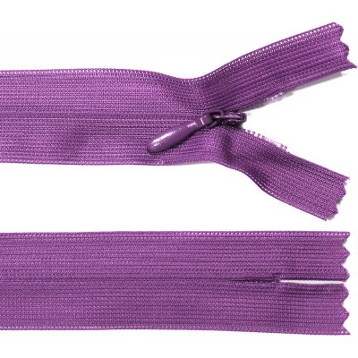 Spirálový zip no.3 skrytý nerozepínací 60cm - více barev color: 739 fialová – Hledejceny.cz