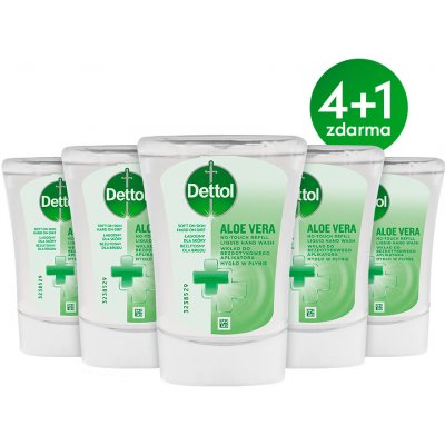 Dettol náplň do bezdotykového dávkovače Aloe Vera 5 x 250 ml – Zboží Dáma