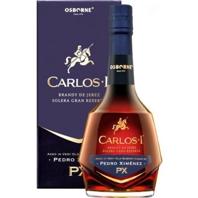 Osborne Brandy Carlos Grand reserva Pedro Ximenez 40,3% 0,7 l (karton) – Zboží Dáma