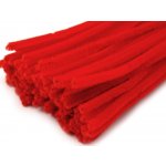 Chlupaté drátky na tvoření Ø6 mm délka cca 30 cm - červená jahoda (20 ks) – Sleviste.cz