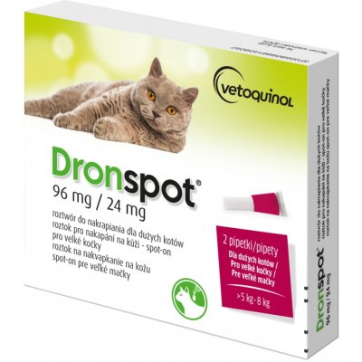 Dronspot Spot-on Cat 96 / 24 mg 2 x 1,12 ml – Zboží Mobilmania