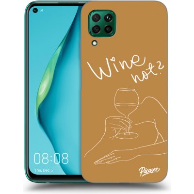 Pouzdro Picasee silikonové Huawei P40 Lite - Wine not černé – Zbozi.Blesk.cz