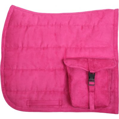 QHP Dečka podsedlová PUFF PAD s kapsami Fuchsia – Sleviste.cz