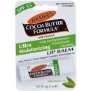 Palmer's Face & Lip hydratační balzám na rty SPF 15 příchuť Dark Chocolate & Fresh Breath Cocoa Butter Formula ( Long Lasting Moisture, Fresh Breath, Soothing with Vitamin E) 4 g