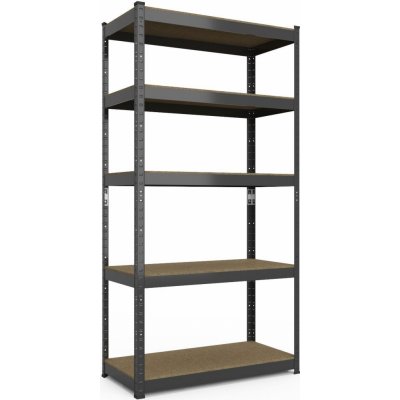 Tvujregal Regál Economy 200 x 100 x 40 5 polic černý – Zboží Dáma