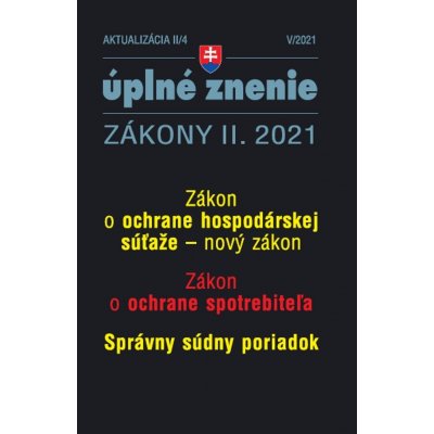 Aktualizácia II/4 2021- Ochrana hospodárskej súťaže nové zákony - Poradca s.r.o. – Hledejceny.cz