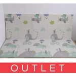 Petite&Mars Oboustranná skládací hrací podložka Campy Elephant&City – Zboží Dáma