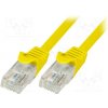 síťový kabel Logilink CP2017U Patch, U/UTP, 6, licna, CCA, PVC, 0,25m, žlutý