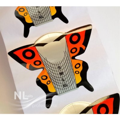 NL nails professional šablony motýl 100ks – Zboží Dáma