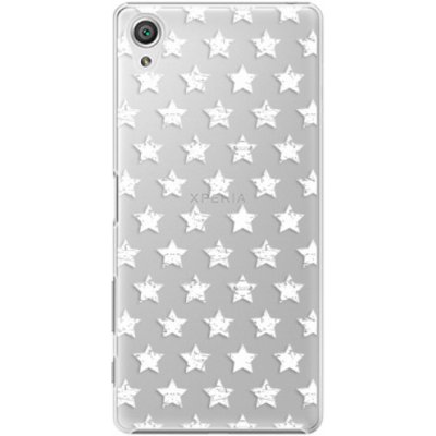 Pouzdro iSaprio - Stars Pattern Sony Xperia X bílé – Zboží Mobilmania