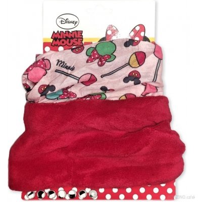 Setino dívčí nákrčník / multifunkční šátek Minnie Mouse Disney Červená