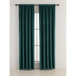 MKLuzkoviny.cz Sametové zatemňovací závěsy Cesar petrolejové - 140 x 180 cm (2ks) - řasící stuha – Zboží Dáma