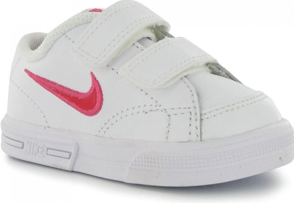 Nike Capri Leather Infant Girls Trainers White/Red