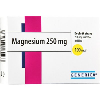 Generica Magnesium 250 100 tablet – Hledejceny.cz