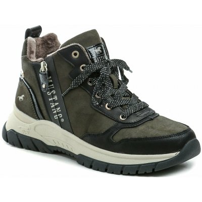 Mustang 15M0172006 dámské zimní kotníkové boty khaki – Hledejceny.cz