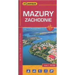 Mazury Zachodnie mapa turystyczna 1:50 000