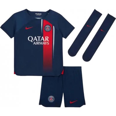 Nike PSG 23/24 dětský domácí fotbalový set pro malé děti modrý