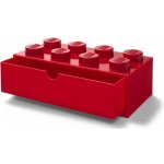 LEGO® Stolní box se zásuvkou 8 červená 40211730 – Zbozi.Blesk.cz