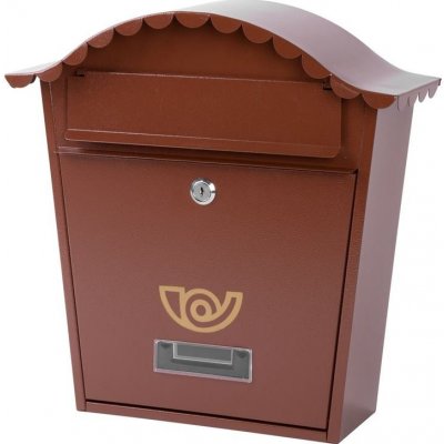 Schránka NAPOLEON A, hnedá, poštová, 365x365x135 mm – Hledejceny.cz
