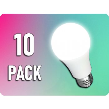 V-TAC LED žárovka E27, 10,5W, 1055lm, A60/10-PACK! Neutrální bílá