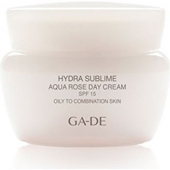 GA-DE hydratační denní krém s výtažkem z růže pro mastnou a smíšenou pleť SPF 15 Hydra Sublime Aqua Rose Day Cream 50 ml