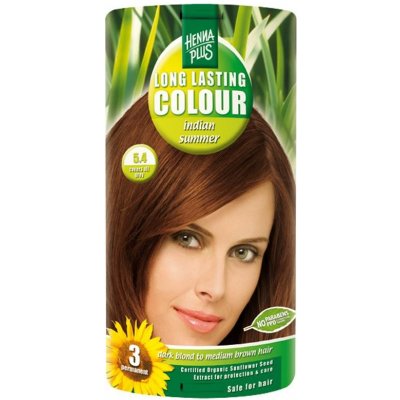 HennaPlus Long Lasting Colour dlouhotrvající barva na vlasy 5.4 Indiánské léto – Hledejceny.cz