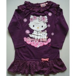 Originální dětská noční košile Hello Kitty dívčí fialová