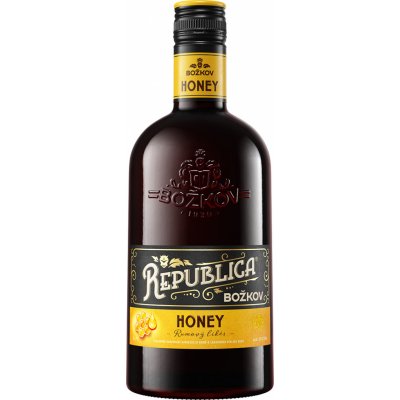 Božkov Republica Bohemia Honey rumový Elixír 35% 0,5 l (holá láhev) – Zboží Mobilmania