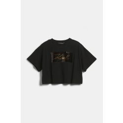 KARL LAGERFELD REVERSIBLE SEQUINS T-SHIRT BLACK