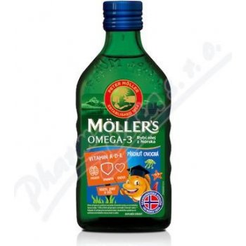 Mollers Omega 3 Ovocná příchuť 250 ml