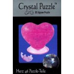 HCM KINZEL 3D Crystal puzzle Srdce červené 46 ks – Zboží Dáma