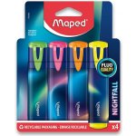 Maped Fluo Peps Nightfall 4 barvy – Zboží Mobilmania