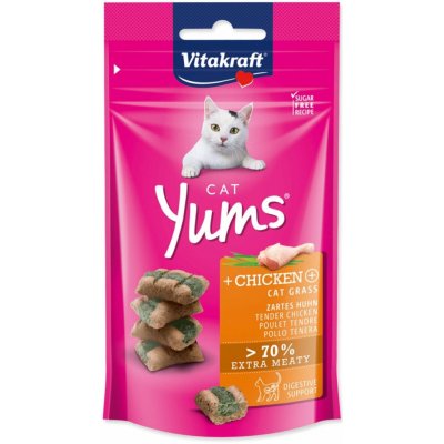 Vitakraft Cat Yums Kuře & kočičí tráva 40 g – Hledejceny.cz