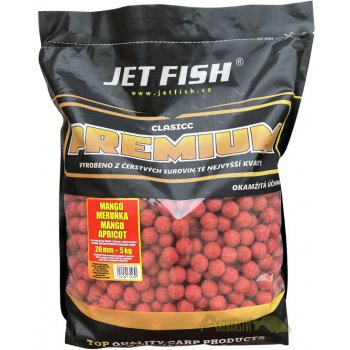 Jet Fish Boilies Premium Classic 5kg 24mm Mango/Meruňka
