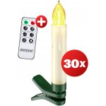 monzana® Sada 30 LED vánočních svíček | bílé – Hledejceny.cz