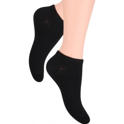 Steven kotníkové ponožky 024 černá – Zboží Mobilmania