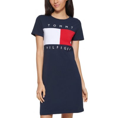 Tommy Hilfiger dámské šaty Flag Dress modrá – Zboží Mobilmania