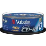 Verbatim CD-R 700MB 52x, Super AZO, spindle, 25ks (43352) – Hledejceny.cz